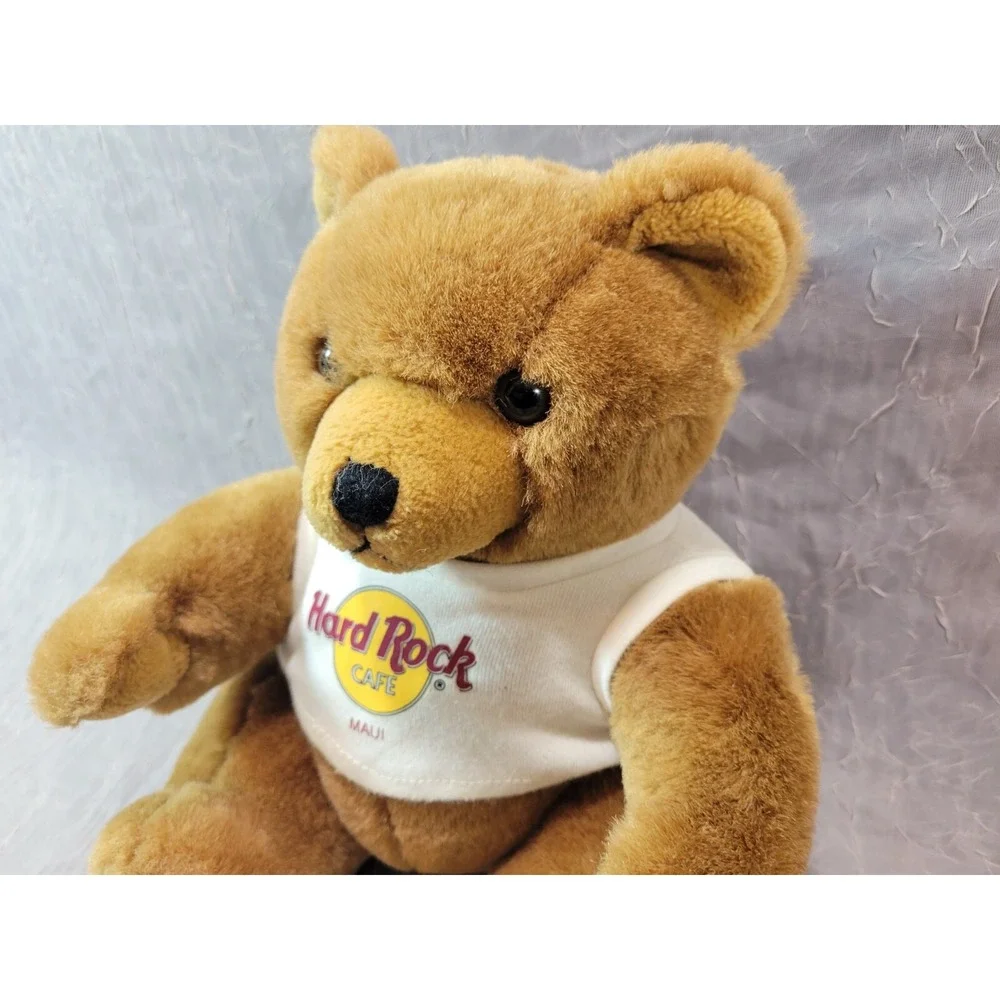 Vintage Hard Rock Cafe Maui Teddy Bear w/ T-shirt 1990 8